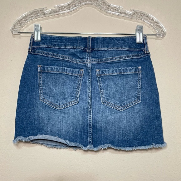 Abercrombie Kids Girls Bow Denim Jean Skort Size 11/12 - Picture 3 of 6